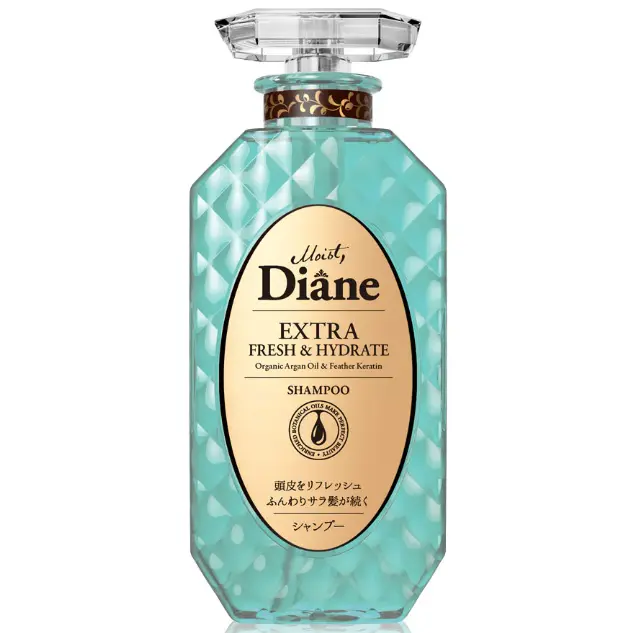 Moist Diane - Extra Fresh & Hydrate Shampoo with Organic Argan Oil & Feather Keratin 450ml.