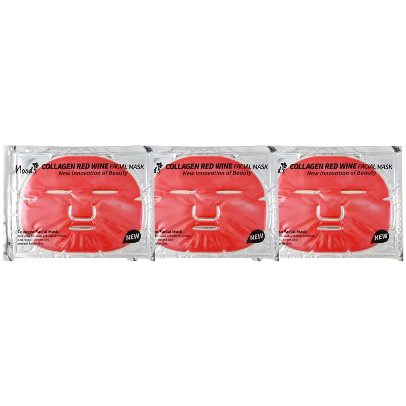 Moods Skin Care - Care Collagen Red Wine Facial Mask 60g. (Pack of 3)