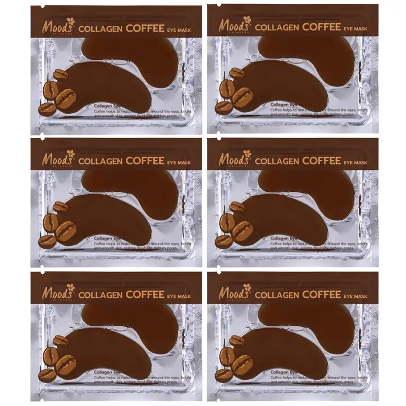 Moods Skin Care - Collagen Coffee Eye Mask 6g. (Pack of 6 pairs)