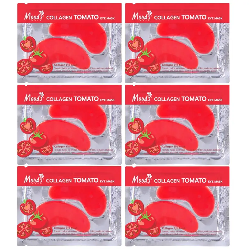 Moods Skin Care - Collagen Tomato Eye Mask 6g. (Pack of 6 pairs)