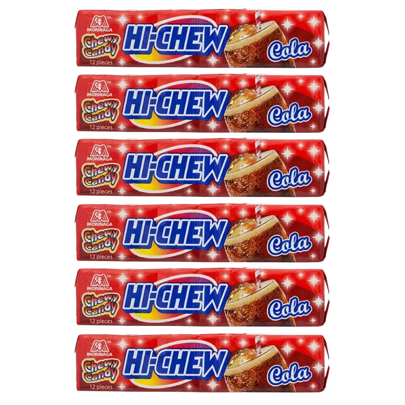 Morinaga - Hi-Chew - Cola Chewy Candy Stick 57g. (Pack of 6)