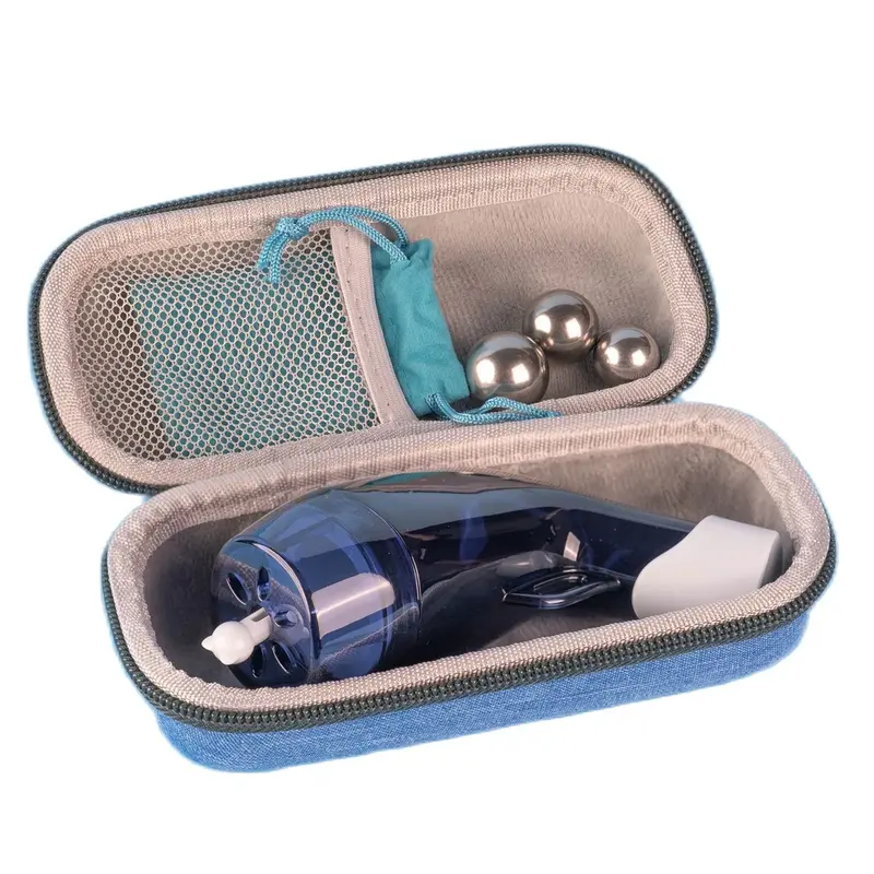 Mucus Removal Device Lung Expander Breathing Exercise Respiratory Muscle Trainer Blue