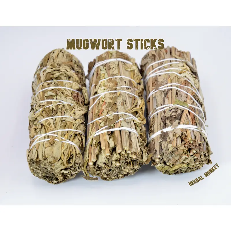 Mugwort Smudge Sticks | Infused with loving energy within a Crystal Grid