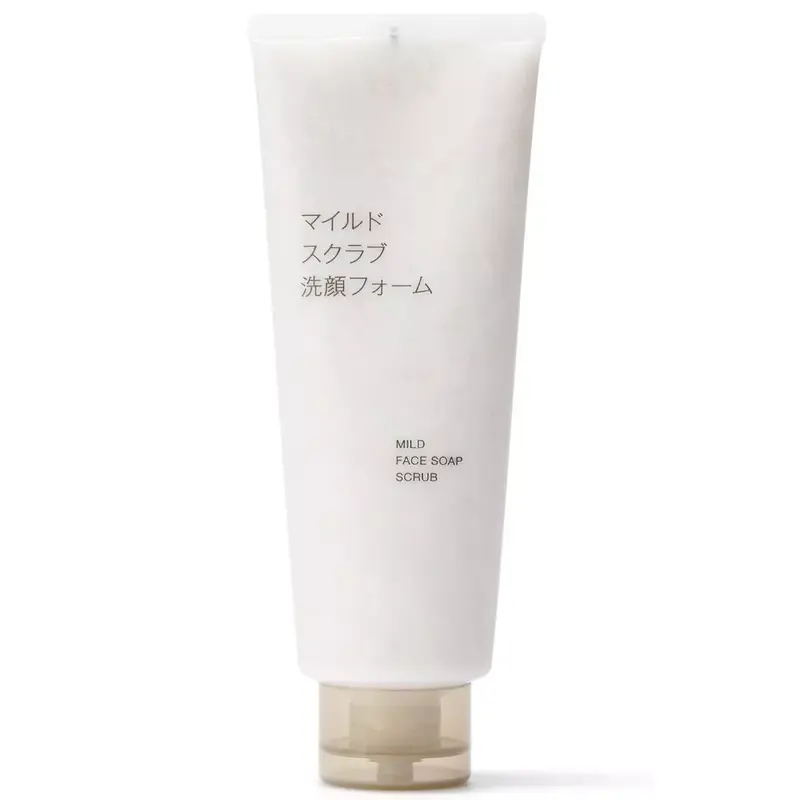 MUJI - Facial Cleanser Mild Face Soap Scrub 220g.