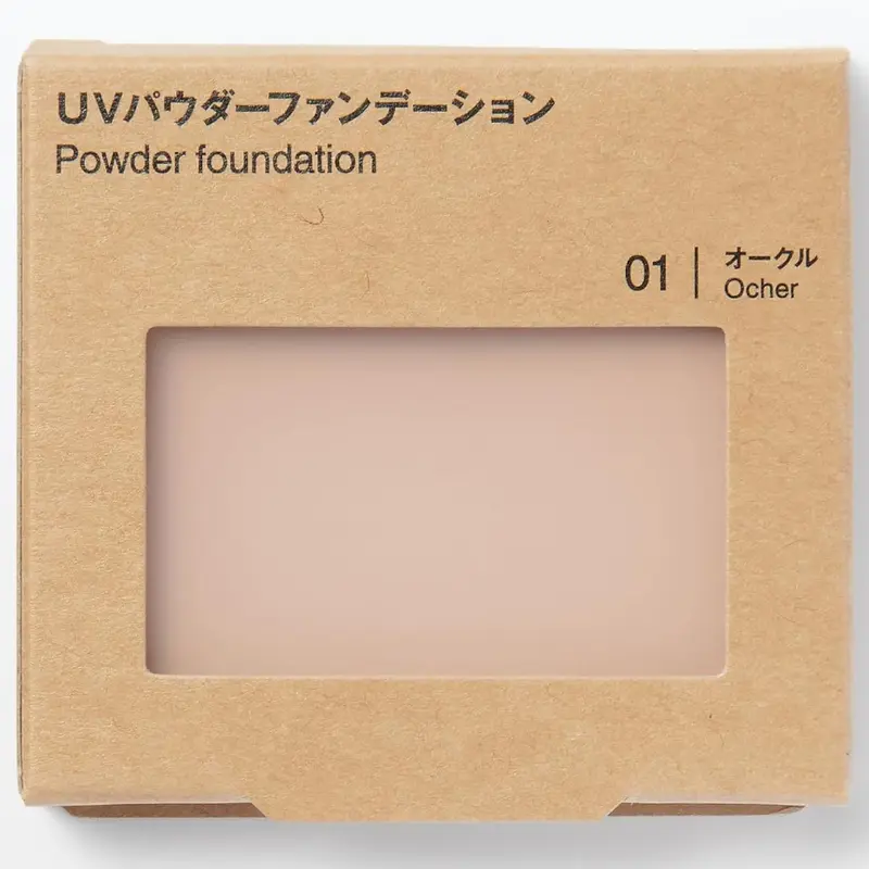MUJI - UV Powder Foundation SPF 30 PA+++ #01 Ochre 10.3g.