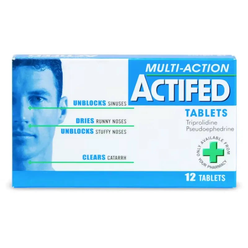 Multi-Action Actifed 12 Tablets (P)