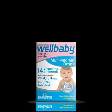 Multi-vitamin drops, vitamin A, C and D 30 ml Wellbaby Vitabiotics