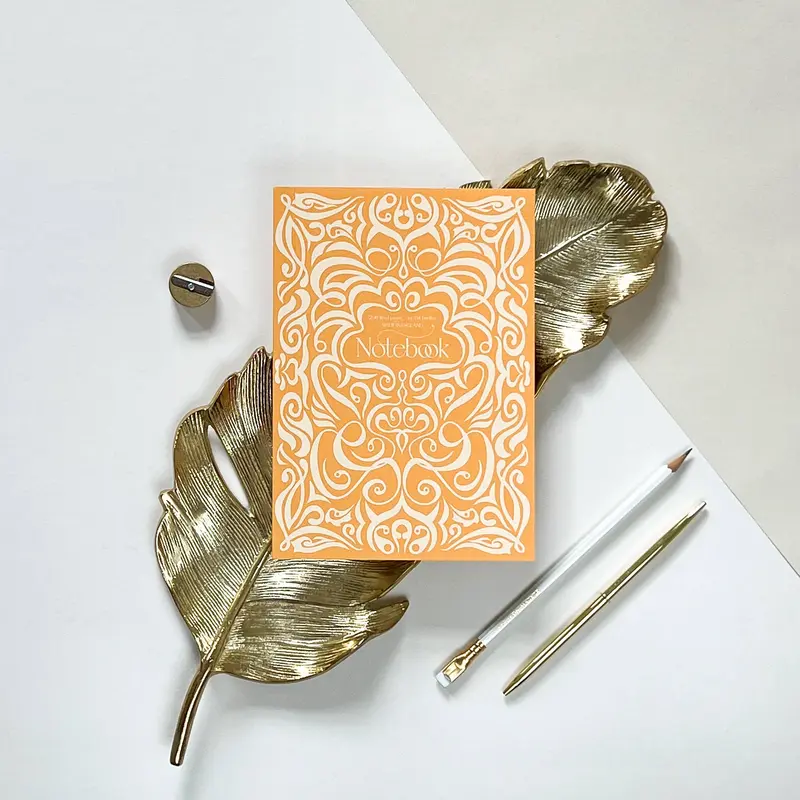 Mustard Swirl Notebook