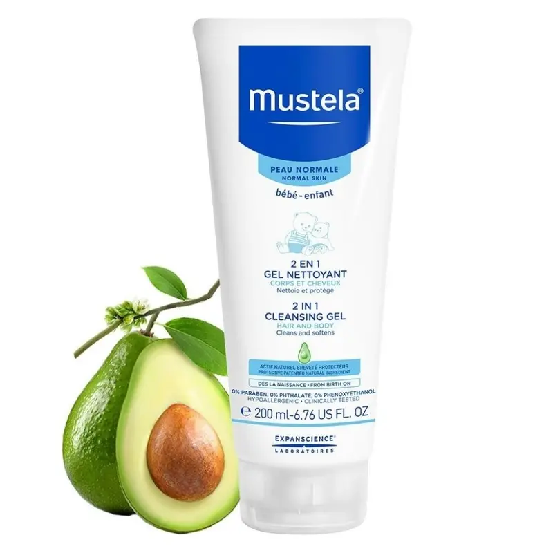 Mustela 2 in 1 Hair and Body Cleansing Gel 200ml