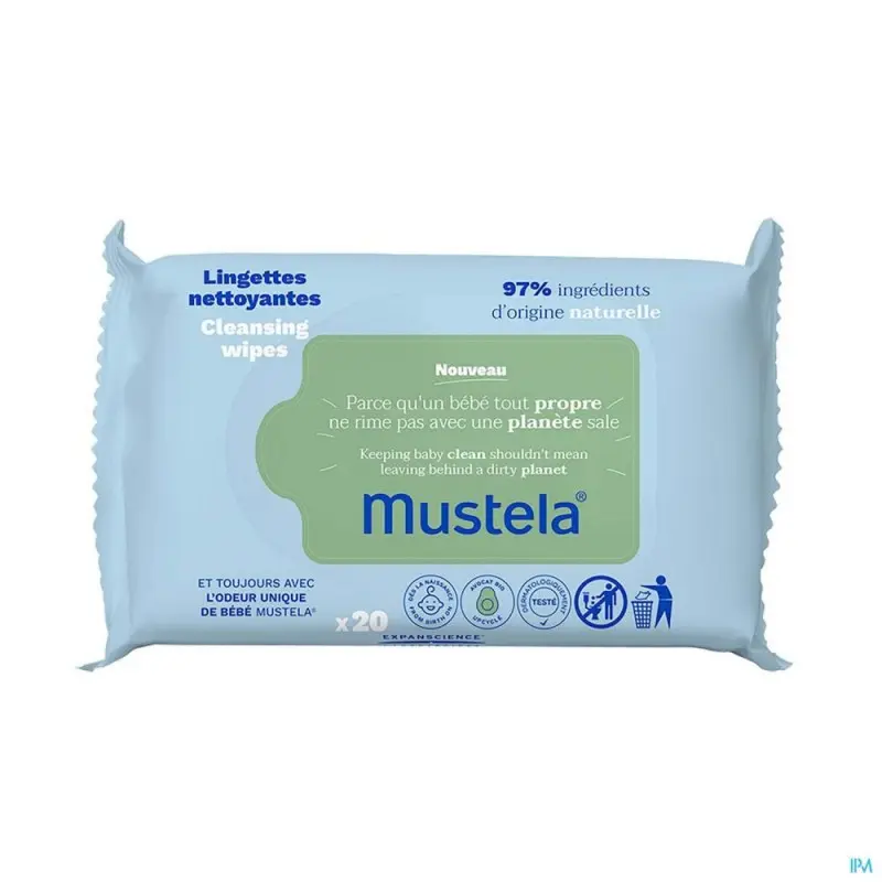 Mustela High Tolerance 20 Facial Wipes