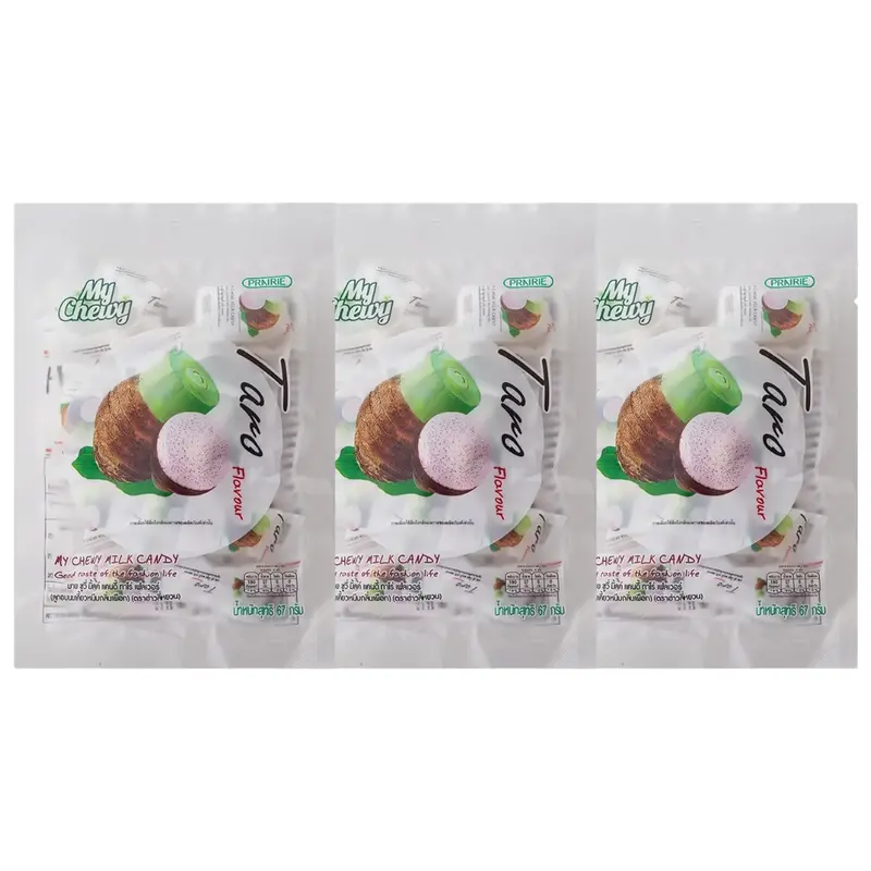 My Chewy - Milk Candy Taro Flavor 67 g. (Pack of 3)