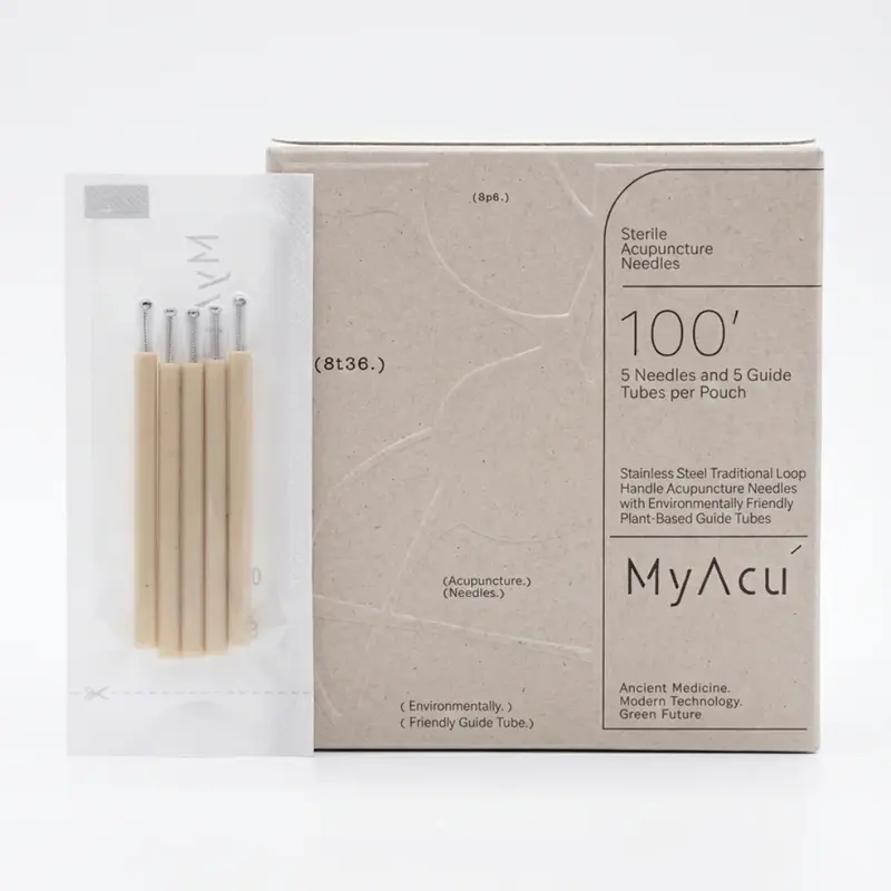 MyAcu Eco-Moxa Guide Tube Acupuncture Needles, 100'/Box