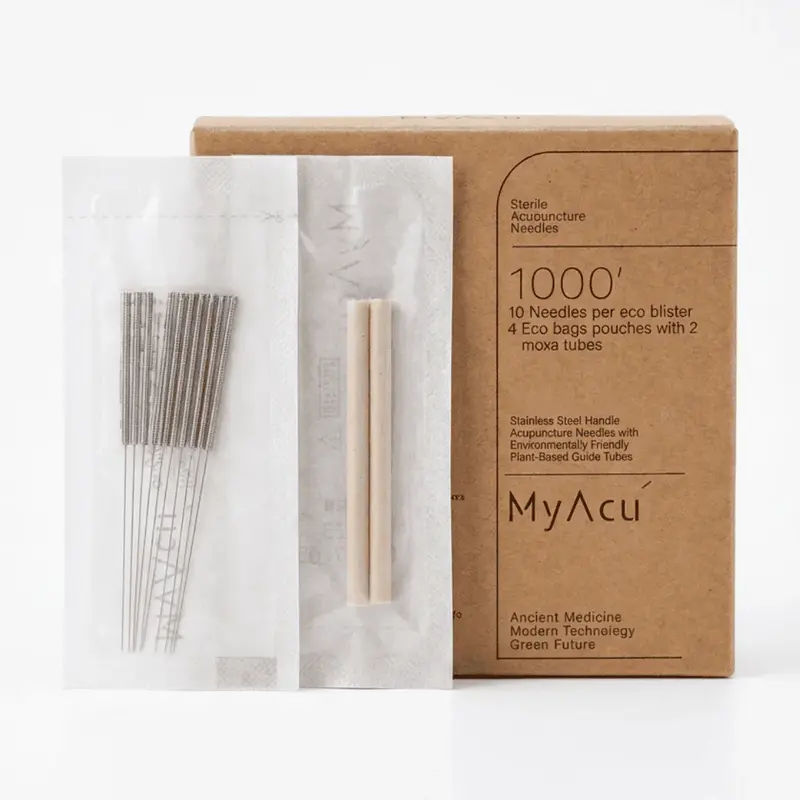 MyAcu Eco-Moxa Guide Tube Acupuncture Needles, Bulk 1000'/Box | NCK Type
