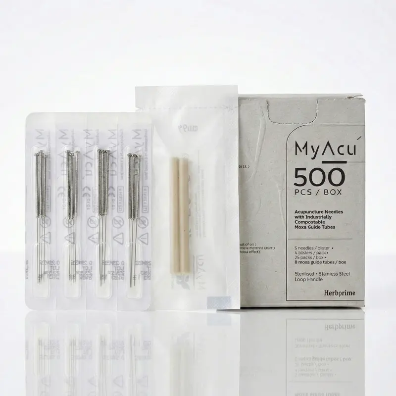 MyAcu Eco-Moxa Guide Tube Acupuncture Needles, Bulk 500'/Box | NCTB Type