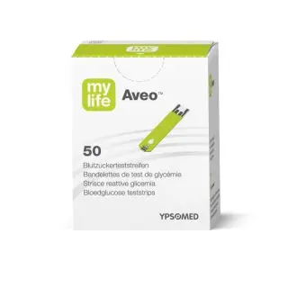 mylife Aveo Blood Glucose Test Strips – Box of 50