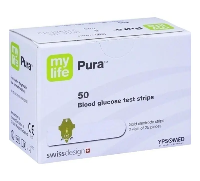 mylife Pura Blood Glucose Test Strips โ Box of 50