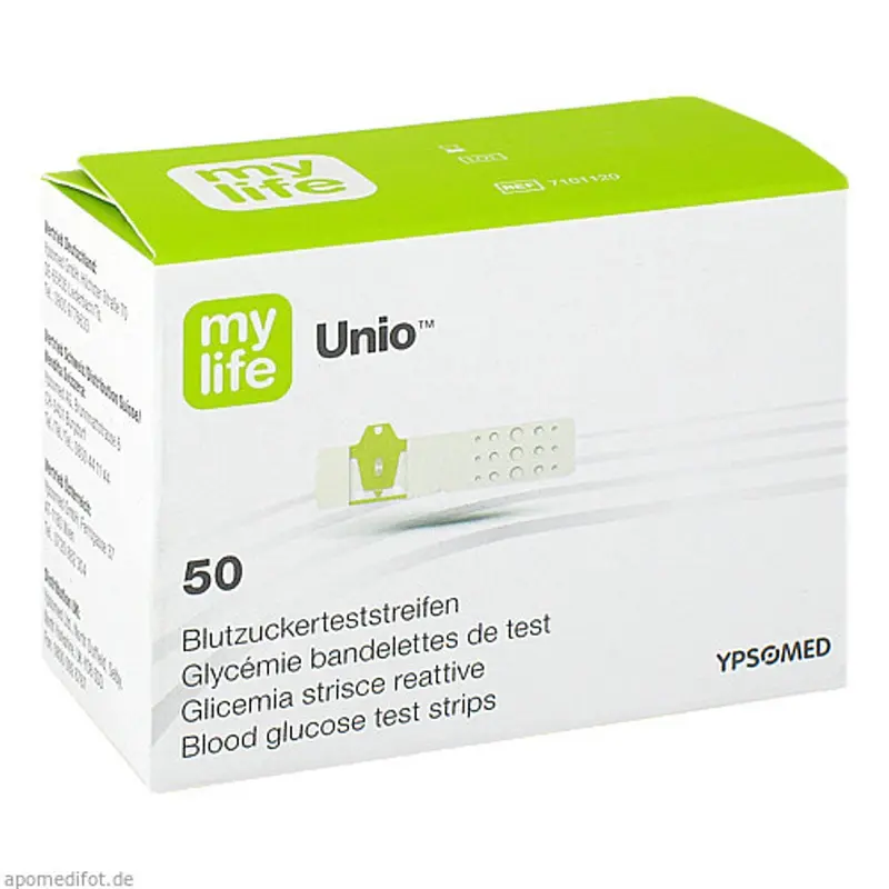 mylife Unio Blood Glucose Test Strips – Box of 50
