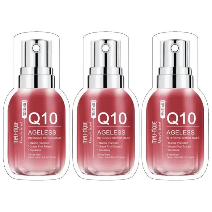 MYU-NIQUE - Co-Q10 Ageless Intensive Serum Mask 25g. (Pack of 3)