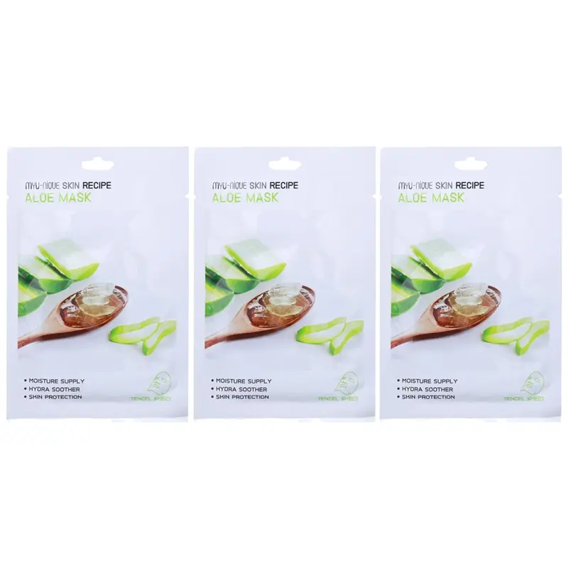 MYU-NIQUE - Skin Recipe Aloe Mask 25g. (Pack of 3)