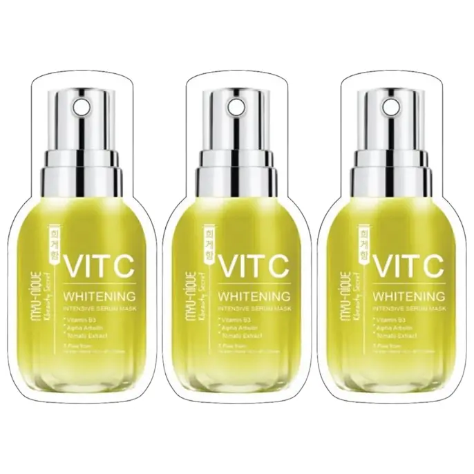 MYU-NIQUE - Vitamin C Whitening Intensive Serum Mask 25g. (Pack of 3)