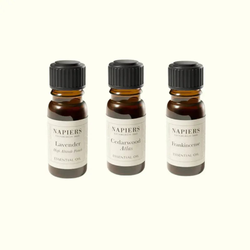 Napiers Better Sleep Essential Oils Bundle (Lavender, Cedarwood Atlas & Frankincense)