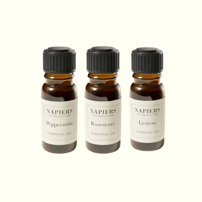 Napiers Mental Focus & Clarity Essential Oil Bundle (Rosemary, Peppermint & Lemon)