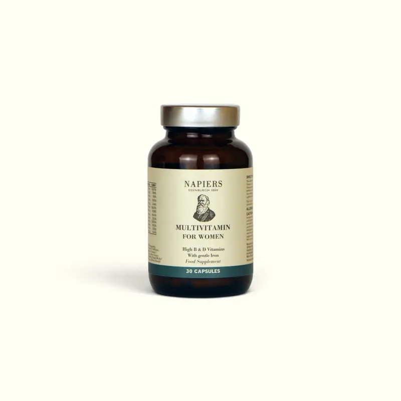 Napiers Multivitamin for Women - High B & D Vitamins with Iron