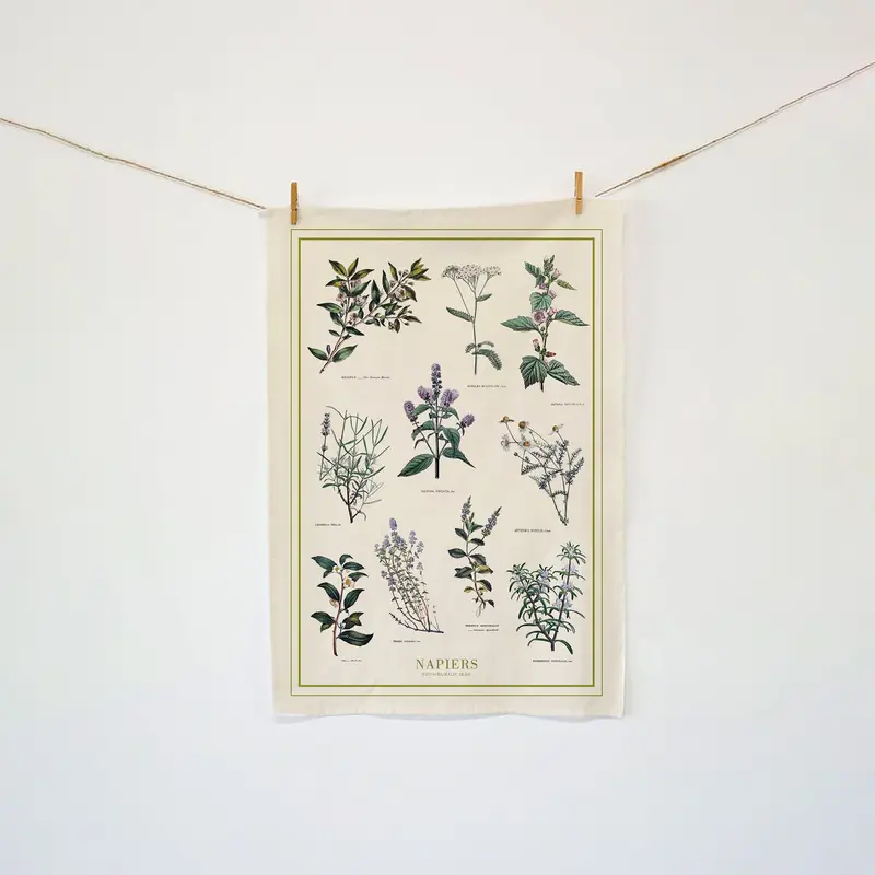 Napiers Printed Tea Towel