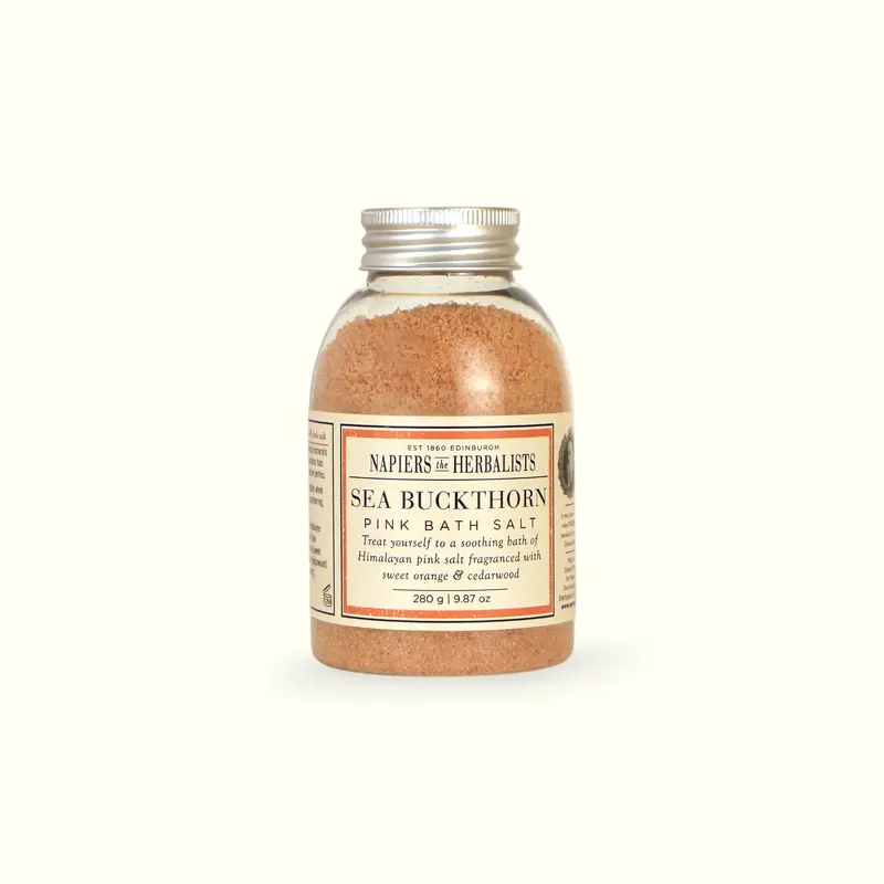Napiers Sea Buckthorn Pink Bath Salts