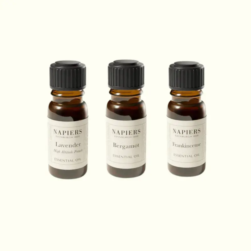 Napiers Stress Relief Essential Oil Bundle (Lavender, Bergamot & Frankincense)
