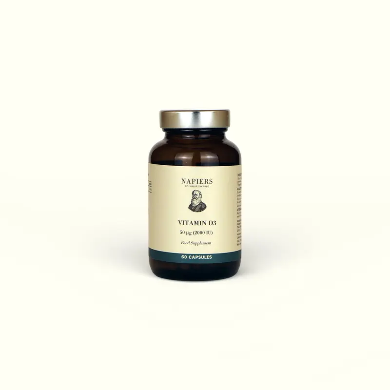 Napiers Vegan Vitamin D3 2000IU Capsules
