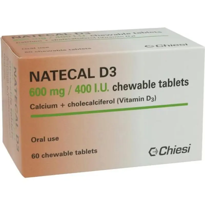 Natecal D3 Chewable tablets - pack of 60 (P)