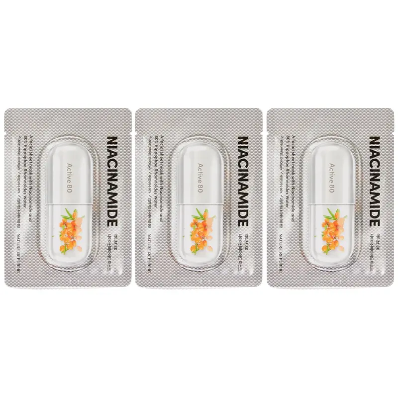Nature Republic - Active 80 Niacinamide Mask 29ml. (Pack of 3)