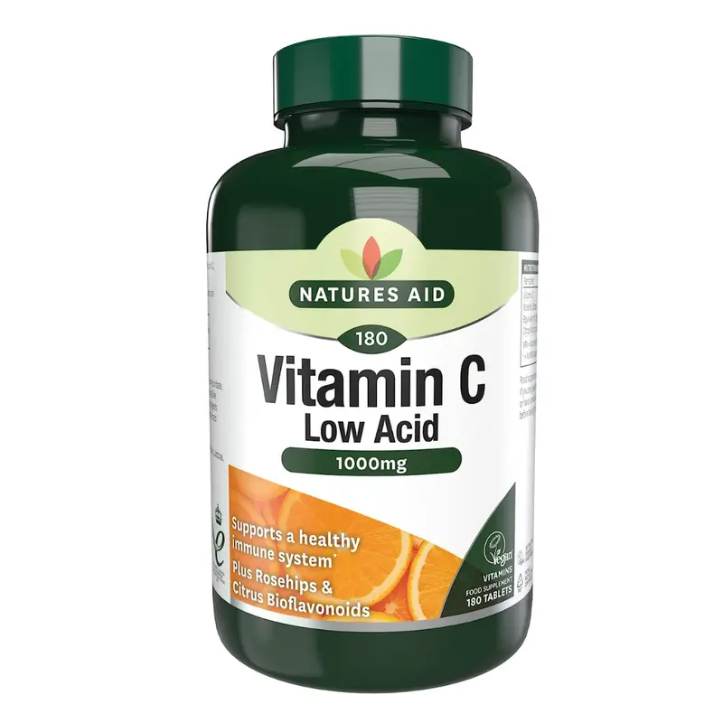 Natures Aid Vitamin C 1000mg Low Acid (D)