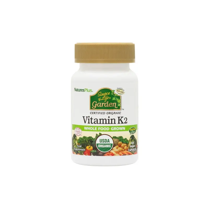 Natures Plus Source of Life Garden Vitamin K2 120mcg Capsules