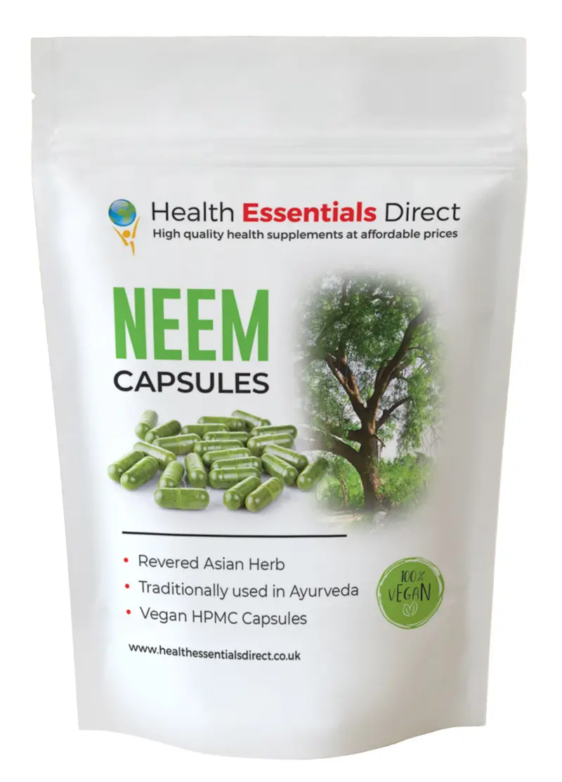 Neem Capsules - (Strong Digestive Bitter, Antimicrobial)