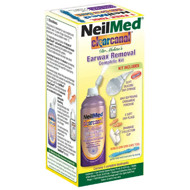 NeilMed ClearCanal Ear Wax Removal Complete Kit