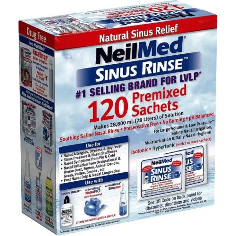 NeilMed Sinus Rinse 120 Premixed Sachets