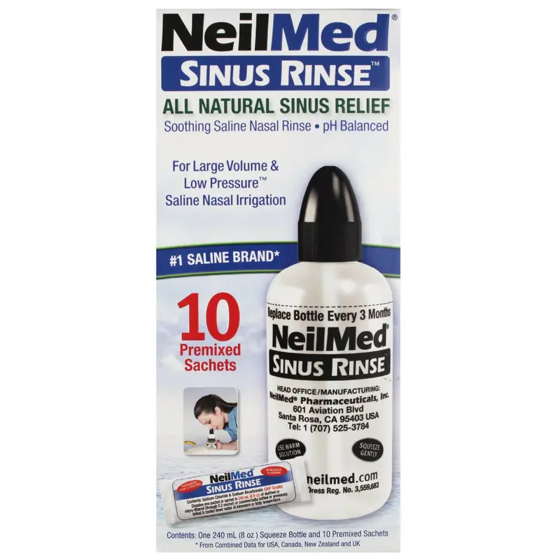 NeilMed Sinus Rinse Starter Kit - 10 Sachets, Nasal Irrigation
