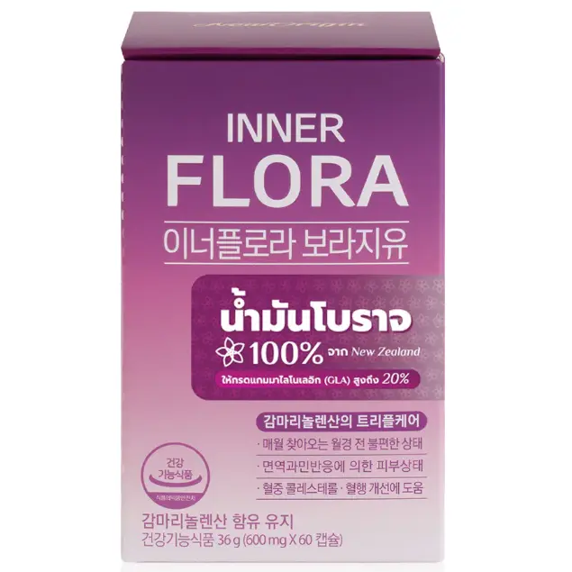 New Origin - Inner Flora Borage Oil (60 Capsules)