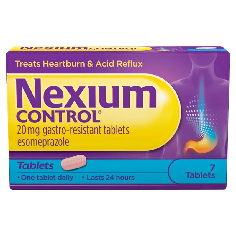 Nexium Control 20mg Gastro-Resistant - 7 Tablets (A)