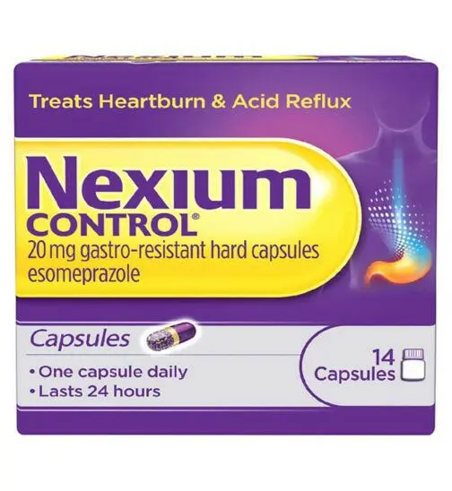 Nexium Control Esomeprazole 20mg Gastro-Resistant Tablets - 14 Tablets