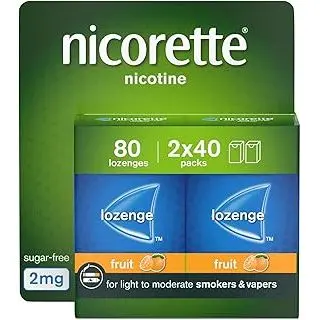 Nicorette 2mg Lozenge Fruit - 80