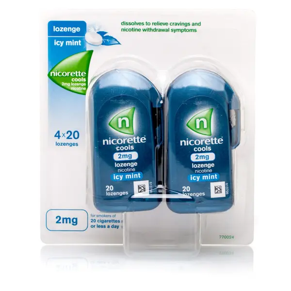 Nicorette Cools Lozenges Mint 2mg (4 x 20)