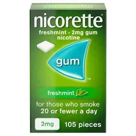 Nicorette Freshmint 2mg Nicotine Gum 105 Pieces