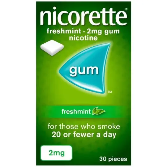 Nicorette Freshmint Flavour 2mg Gum (30 Pieces)