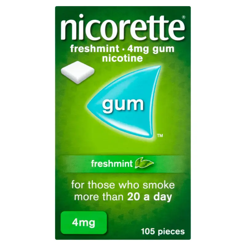 Nicorette Freshmint Gum 4mg 105 Pieces