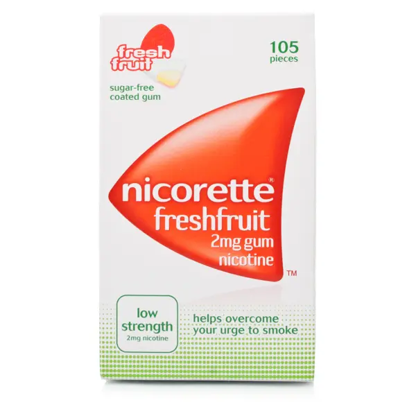 Nicorette Gum 2mg Freshfruit (105 Pieces)