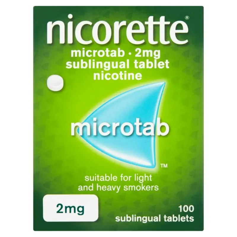 Nicorette Microtab 2mg 100 Sublingual Tablets