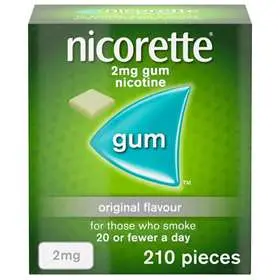 Nicorette Original 2mg Gum 210 Pieces